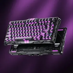 GravaStar Клавіатура механічна Mercury V75 Lite 75keys, Blackcore, USB-A, Transparent Black - мініатюра 2