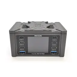 Зарядна станція з цифровою індикацією MECHANIC V-Power 8 Ultra, 2*QC3.0-5В3А,9В2A, 6*PD3.1-(5В/9В/12В/15В)3А,20В2,25A, 220В/160Вт. 114*60*84мм - мініатюра 3