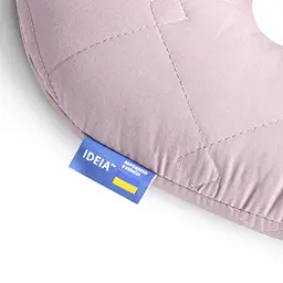 Подушка рогалик для подорожей Ideia Travel, 32х32 см, світло-сіра (0800073548) - мініатюра 3