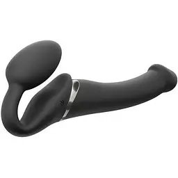 Безремінний страпон з вібрацією Strap-On-Me Vibrating Black M