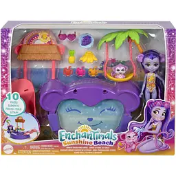 Ігровий набір Enchantimals Sunshine beach Тропічний басейн Мавпеня Меггі (HTW73) - мініатюра 5