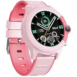 Смарт-годинник дитячий Lemfo D36 4G з камерою силіконовий ремінець Pink (16736-hbr) - мініатюра 2