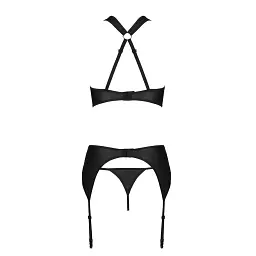 Сетчатый набор Passion Amanda Set black, S/M - миниатюра 8