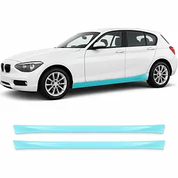 Антигравійна захисна бронеплівка за лекалами для BMW 1 Series F20 2011-2015 - нижня зона кузова та пороги