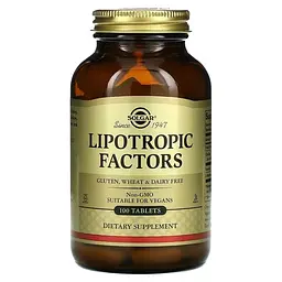 Інозитол (B-8) Lipotropic Factors 100 таблеток Solgar vit0005896