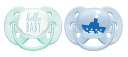 Пустушка Philips Avent Ultra Soft для хлопчика 0-6 місяців , 2 шт. (SCF222/01) - мініатюра 3