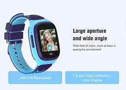 Розумний дитячий годинник Lemfo LT-31 з GPS трекером, сім картою, відеодзвінками, прослуховуванням та вологозахистом IP67 Рожевий - мініатюра 8