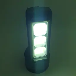 LED Прожектор акумуляторний світлодіодний 4W та 3 COB бічний лампою світильником функція Power Bank 2400mAh ліхтар Panther PT-8877 - мініатюра 7
