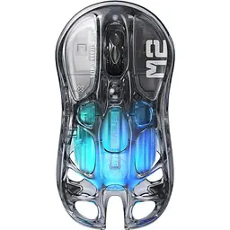 Миша GravaStar Mercury M2, BT/WL/USB-A, RGB, чорно-прозорий (GRAVASTARM2_XTAL_BLK)
