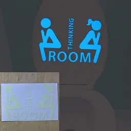 Наклейка "Thinking room" - 20*14 см - мініатюра 2