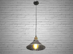Світильник підвісний Diasha 6855-260-BK-SV Loft, E27, 40W, чорний метал, сучасний стиль, регульована висота, IP20 - мініатюра 3
