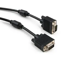 Кабель мультимедійний VGA M to VGA M 10.0m Vinga (VCPVGAF10BK)