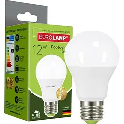 Світлодіодна лампа Eurolamp LED Ecological Series А60, 12W, E27, 4000K (LED-A60-12274(P))