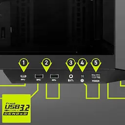 Корпус MSI MAG Pano 100L PZ Black [146617] - мініатюра 6
