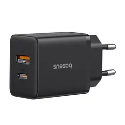 Мережевий зарядний пристрій Baseus Cube Fast Charger C+U 30W EU чорний P10111404113-00 - мініатюра 3