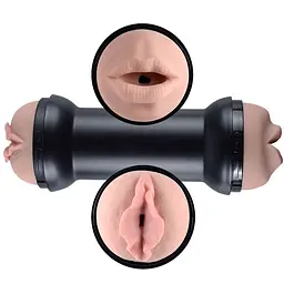 Подвійний мастурбатор Lovetoy Traning Master Flesh тілесний - мініатюра 2