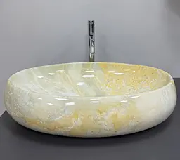 Умивальник VBI Veneto M labradorite накладний VBI-012811, Мрамор - мініатюра 6