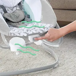 Електронні гойдалки / Дитячі гойдалки-шезлонг Ingenuity SimpleComfort 2 в 1 / Центр для дітей 6 швидкостей - мініатюра 8