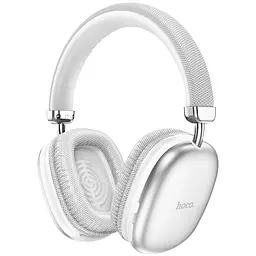 Навушники Hoco W35 wireless headphones бездротові накладні сріблясті - мініатюра 2