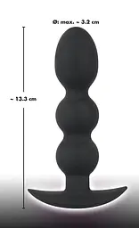 Анальна пробка - Black Velvets Heavy Beads, 145 г - мініатюра 6