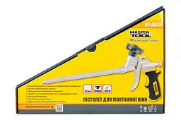 Пістолет монтажний для піни Mastertool 290 мм тефлон тримач балона голка 81-8675 - мініатюра 3
