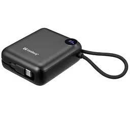 Повербанк Powerbank Sandberg Connect 10000mAh PD3.1 QC3.0 20W Black - мініатюра 4