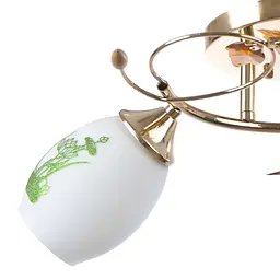 Люстра стельова Brille в спальню E27 60W G (LK-468C/2) - мініатюра 3