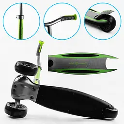 Самокат Best Scooter 69х19х38 см Зелено-сірий 000231629 - мініатюра 5