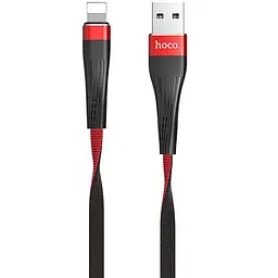 USB Cable Hoco U39 Slender Lightning Black/Red 1.2m