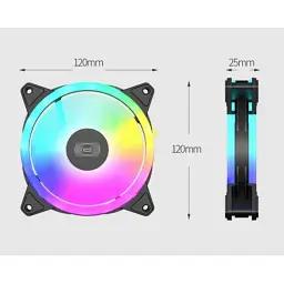 Кулер до корпусу PcCooler F3 T120 ARGB BK - мініатюра 6