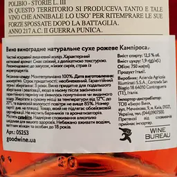 Вино Illuminati Dino Campirosa, рожеве, сухе, 0,75 л - мініатюра 4