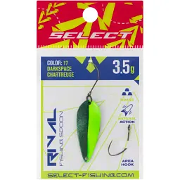Блешня Select Rival 3.5g 34mm #17 DarkSpace Chartreuse - мініатюра 2