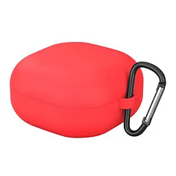 Силіконовий чохол для навушників Samsung Galaxy Buds Live/Buds 2/Buds 2 Pro/Buds Pro/Buds FE SM-R400, Hang Case, червоний, ультратонкий захисний кейс товщиною 2 мм, захист від подряпин, пилу та ударів, компактний, з карабіном для кріплення