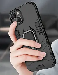 Чохол бампер Primolux Ring Armor для Apple iPhone 15 Plus Black - мініатюра 7