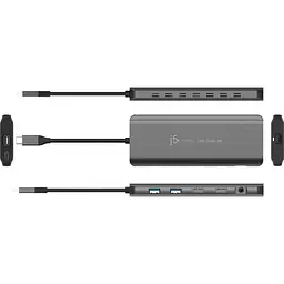 USB-Хаб j5create JCD398-N, USB Type-C 5-в-1 (JCD398-N) - мініатюра 4
