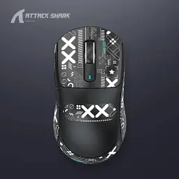 Бездротова мишка ATTACK SHARK X3 Black (PAW3395, DPI 26K, 65 годин акумулятор)