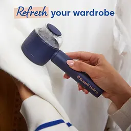 Машинка для видалення катишків Russell Hobbs, велика площа лез. 90 хв. роботи на одному заряді, USB, синій - мініатюра 4