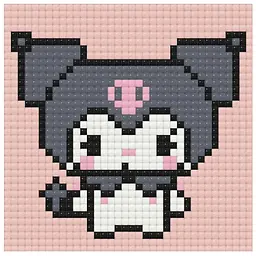 Алмазна мозаїка міні Куромі Kuromi 10х10 см