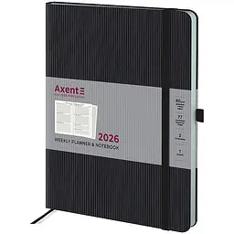 Щотижневик Axent 2026 Grand Lines 195х255 мм чорний (8531-26-01-A)