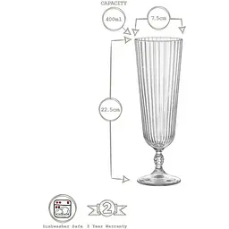 Келих для коктейлів Bormioli Rocco America'20s, 400 мл, прозорий (123226BYT021990) - мініатюра 2