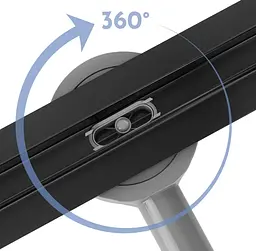 Трап для душу Rea Neox 90 Slim Pro black REA-G2711 - мініатюра 3