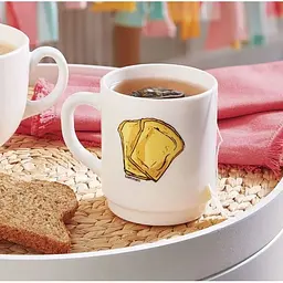 Чашка Luminarc Pop Gourmandise Tartine, 290 мл, біла (Q5176) - мініатюра 3