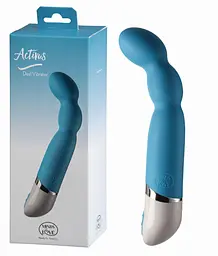Вібратор Minds of Love Activus Dual 17 см (синій) - мініатюра 3