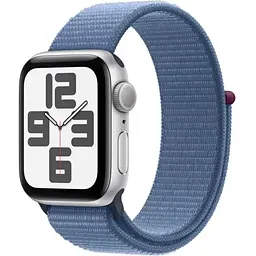 Смарт-часы Apple Watch SE 2 GPS 44mm Silver Aluminium Case with Winter Blue Sport Loop MREF3