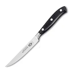 Кухонний ніж Victorinox Grand Maitre Steak лезо 12см з чорн. ручкою у подар.упак.