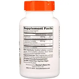 Комплекс Doctor's Best  CoQ10 L-Carnitine Magnesium 90 капсул - мініатюра 2