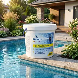 Засіб для підвищення pH у басейні Froggy pH+ Granules 25 кг гранули для підтримки правильного pH води - мініатюра 2