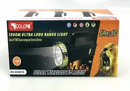 Ліхтар GOLON RX-S66BTS з радіо та сонячною панеллю - мініатюра 4