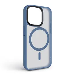 Чехол для Apple iPhone 15 Pro, Uniq MagCase, голубой, противоударный, панель-накладка с MagSafe, ударопрочный TPU+PC, с магнитом MagSafe, поддержка полноценной беспроводной зарядки, ArmorStandart (ARM75333) - мініатюра 2