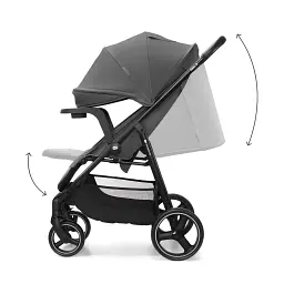 Прогулянкова коляска Kinderkraft Trig 3 Tray Grey (KSTRIG03GRY000T) - мініатюра 2